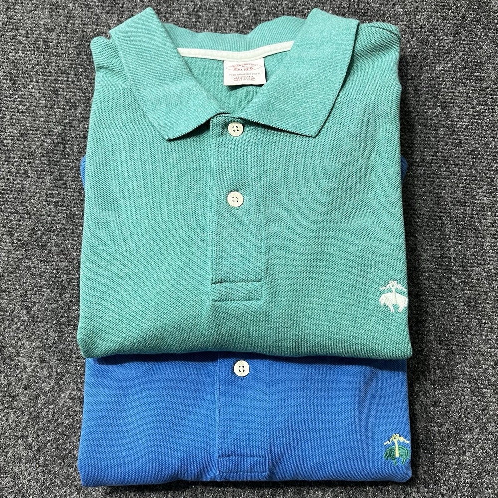 Lot of 2 Brooks Brothers Polo Shirt Men's XL Original Fit Performance Polo